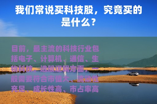 我们常说买科技股，究竟买的是什么？