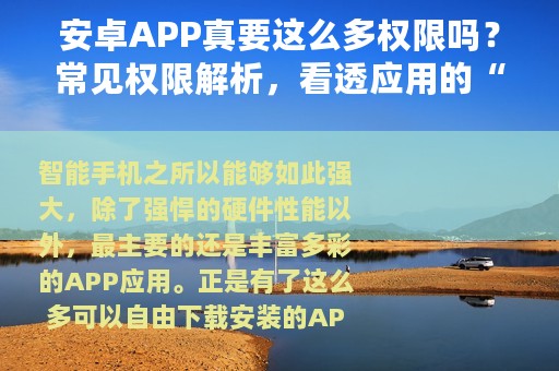 安卓APP真要这么多权限吗？常见权限解析，看透应用的“猫腻”