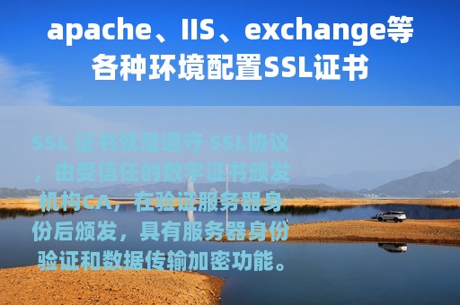 apache、IIS、exchange等各种环境配置SSL证书