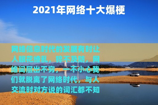 2021年网络十大爆梗