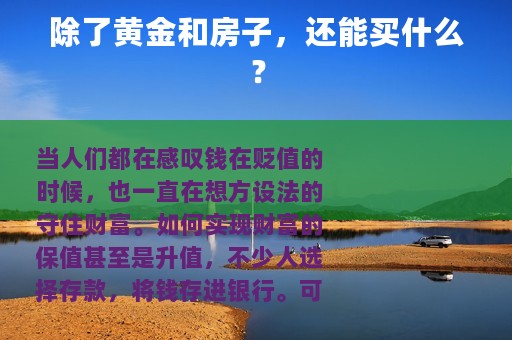 除了黄金和房子，还能买什么？