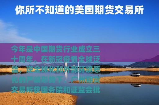 你所不知道的美国期货交易所