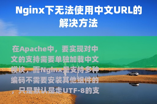 Nginx下无法使用中文URL的解决方法