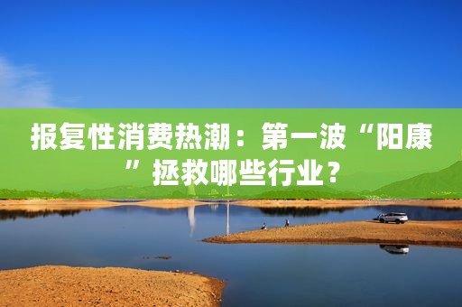 报复性消费热潮：第一波“阳康”拯救哪些行业？