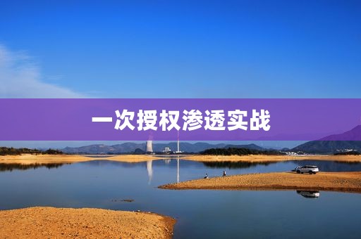 一次授权渗透实战