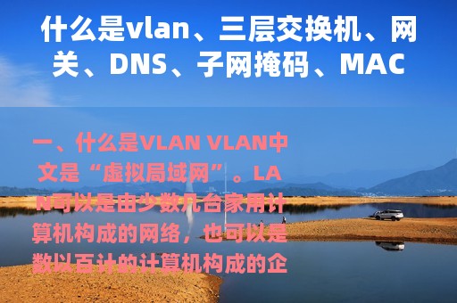什么是vlan、三层交换机、网关、DNS、子网掩码、MAC地址
