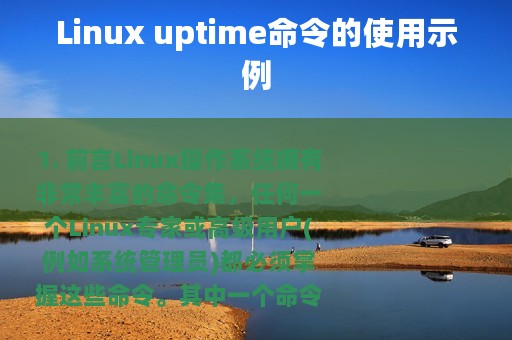 Linux uptime命令的使用示例