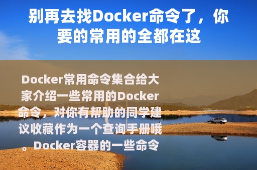 别再去找Docker命令了，你要的常用的全都在这