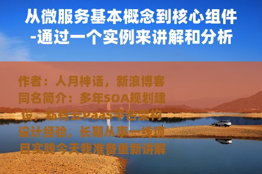 从微服务基本概念到核心组件-通过一个实例来讲解和分析