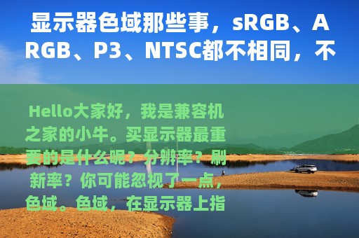 显示器色域那些事，sRGB、ARGB、P3、NTSC都不相同，不能直接比