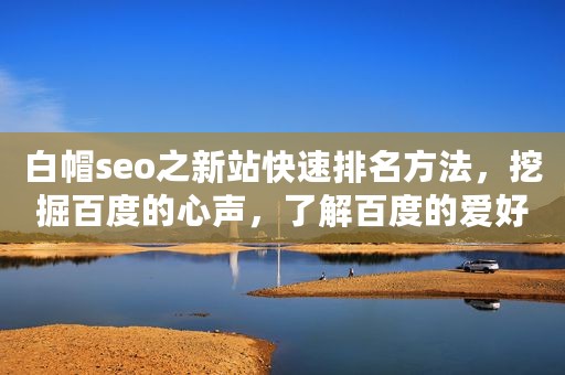 白帽seo之新站快速排名方法，挖掘百度的心声，了解百度的爱好