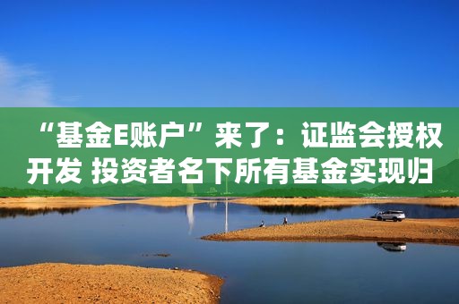 “基金E账户”来了：证监会授权开发 投资者名下所有基金实现归集和查询