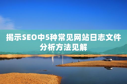 揭示SEO中5种常见网站日志文件分析方法见解