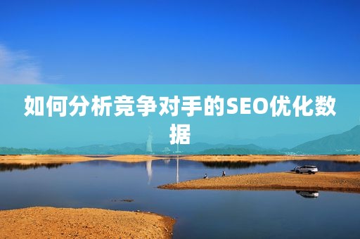 如何分析竞争对手的SEO优化数据