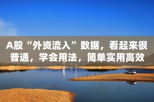 A股“外资流入”数据，看起来很普通，学会用法，简单实用高效！