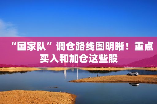 “国家队”调仓路线图明晰！重点买入和加仓这些股