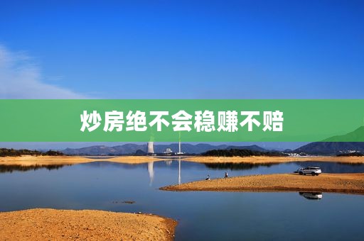 炒房绝不会稳赚不赔
