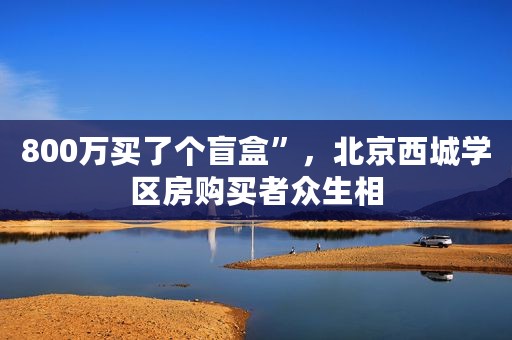 800万买了个盲盒”，北京西城学区房购买者众生相
