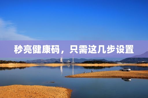 秒亮健康码，只需这几步设置