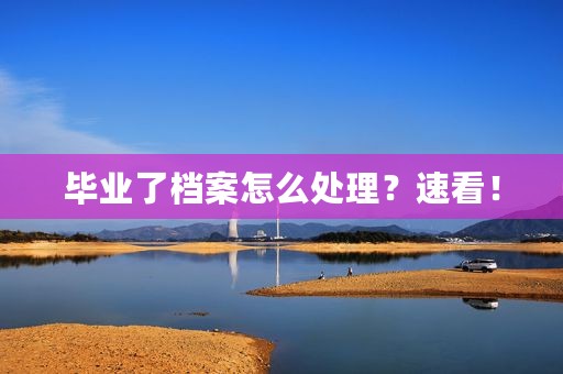 毕业了档案怎么处理？速看！