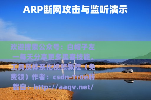 ARP断网攻击与监听演示