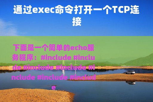 通过exec命令打开一个TCP连接