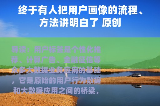 终于有人把用户画像的流程、方法讲明白了 原创