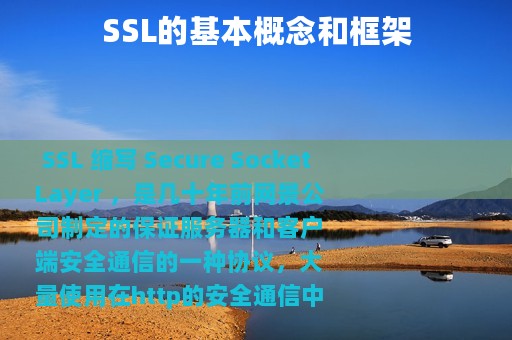 SSL的基本概念和框架