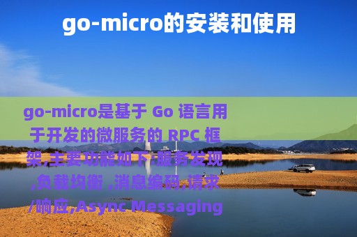 go-micro的安装和使用