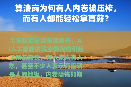 算法岗为何有人内卷被压榨，而有人却能轻松拿高薪？