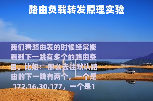 路由负载转发原理实验