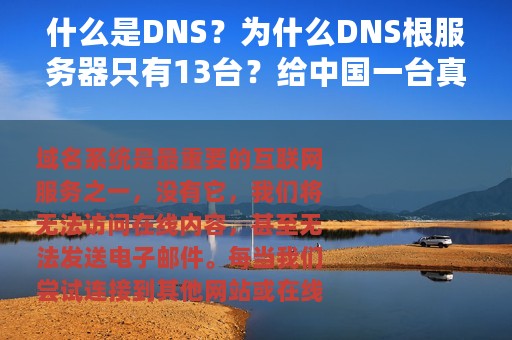 什么是DNS？为什么DNS根服务器只有13台？给中国一台真的很难吗？