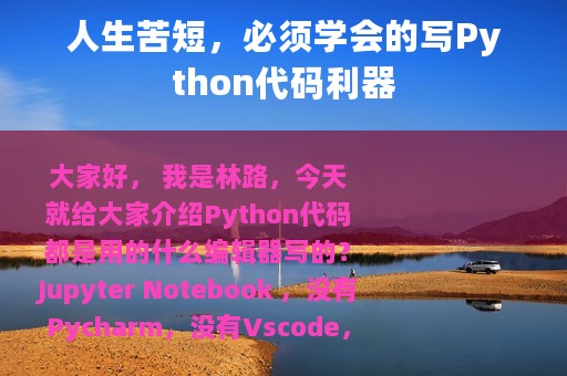 人生苦短，必须学会的写Python代码利器