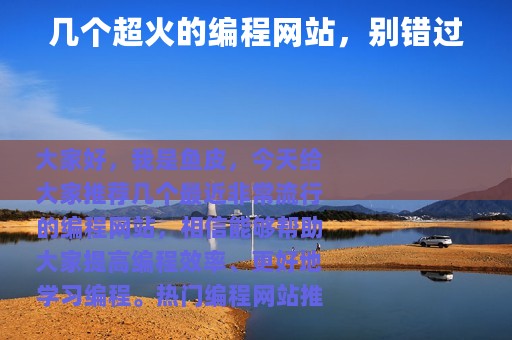 几个超火的编程网站，别错过
