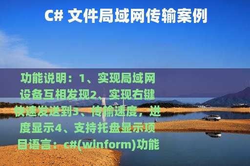 C# 文件局域网传输案例