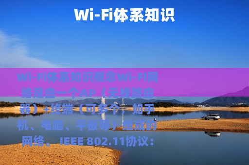 Wi-Fi体系知识