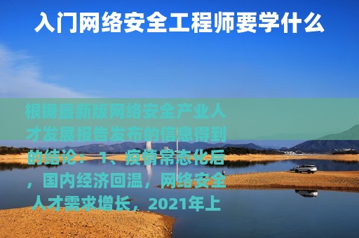 入门网络安全工程师要学什么
