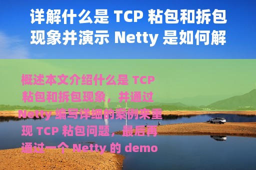 详解什么是 TCP 粘包和拆包现象并演示 Netty 是如何解决的
