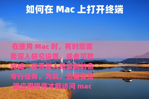 如何在 Mac 上打开终端