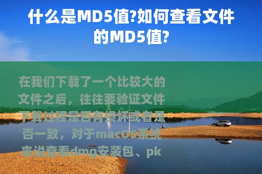 什么是MD5值?如何查看文件的MD5值?