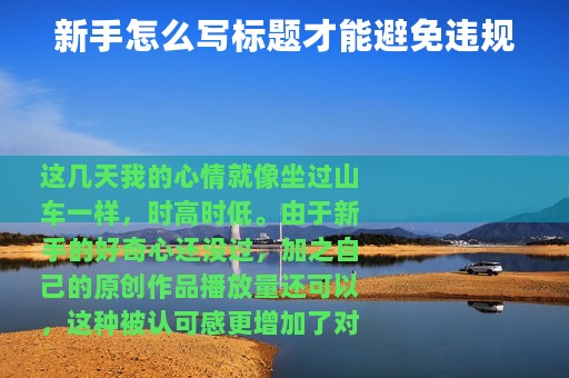 新手怎么写标题才能避免违规