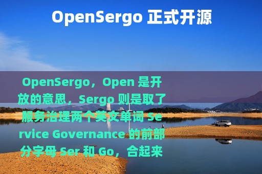 OpenSergo 正式开源