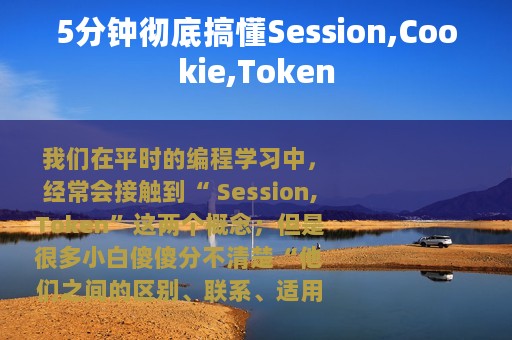 5分钟彻底搞懂Session,Cookie,Token