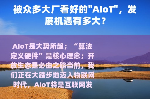 被众多大厂看好的