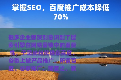 掌握SEO，百度推广成本降低70%