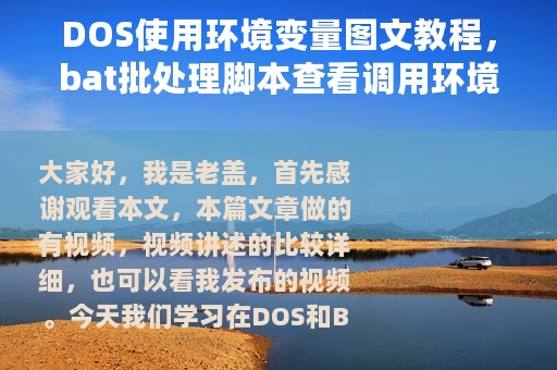 DOS使用环境变量图文教程，bat批处理脚本查看调用环境变量命令