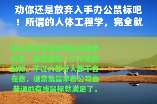 劝你还是放弃入手办公鼠标吧！所谓的人体工程学，完全就是智商税
