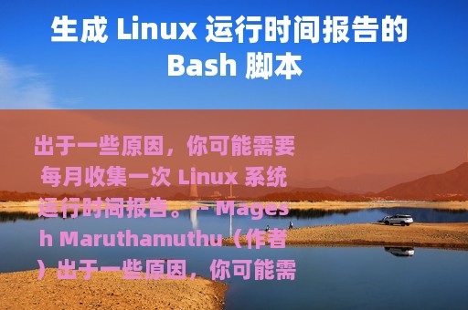 生成 Linux 运行时间报告的 Bash 脚本
