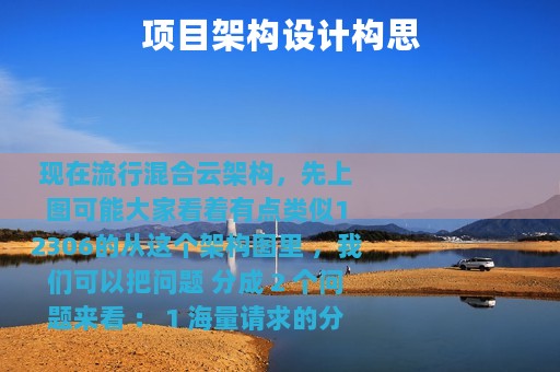 项目架构设计构思