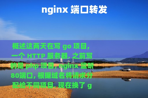 nginx 端口转发